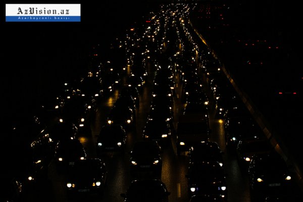  Sumqayıt  yolunda hər gün yaşananlar - FOTOLAR