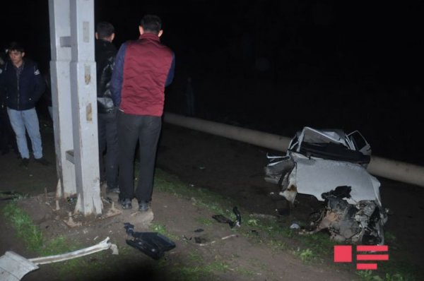 Azərbaycanda polislər qəzaya düşdü: Serjant öldü, baş leytenant yaralandı - FOTOLAR (YENİLƏNİB)