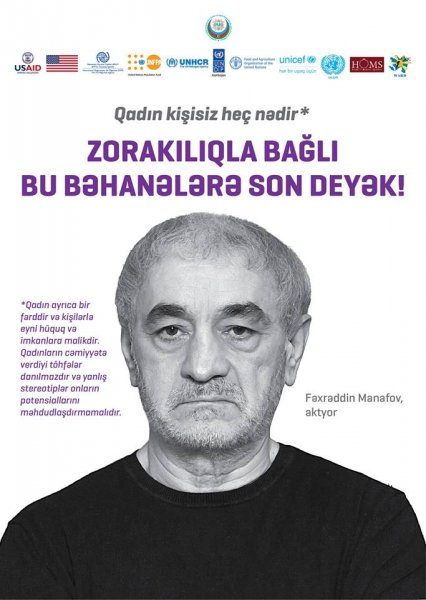Məşhurlar kampaniyaya qoşuldu: “Kişidir, ona hər şey olar” – FOTOLAR