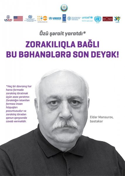 Məşhurlar kampaniyaya qoşuldu: “Kişidir, ona hər şey olar” – FOTOLAR