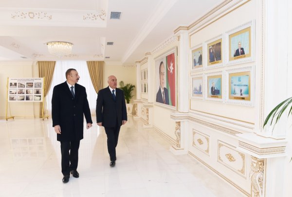 Prezident YAP-ın Sumqayıt şəhər təşkilatının inzibati binasının və Bayraq Muzeyinin açılışında - FOTO