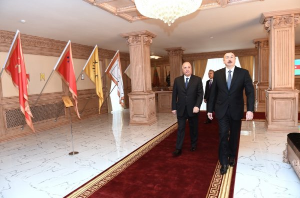 Prezident YAP-ın Sumqayıt şəhər təşkilatının inzibati binasının və Bayraq Muzeyinin açılışında - FOTO