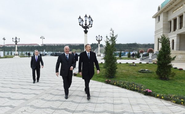 Prezident YAP-ın Sumqayıt şəhər təşkilatının inzibati binasının və Bayraq Muzeyinin açılışında - FOTO