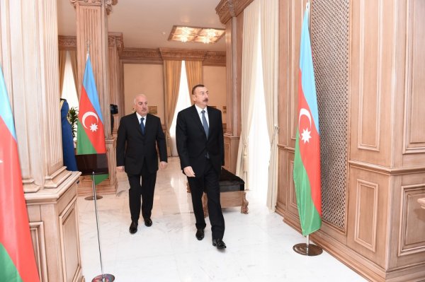 Prezident YAP-ın Sumqayıt şəhər təşkilatının inzibati binasının və Bayraq Muzeyinin açılışında - FOTO