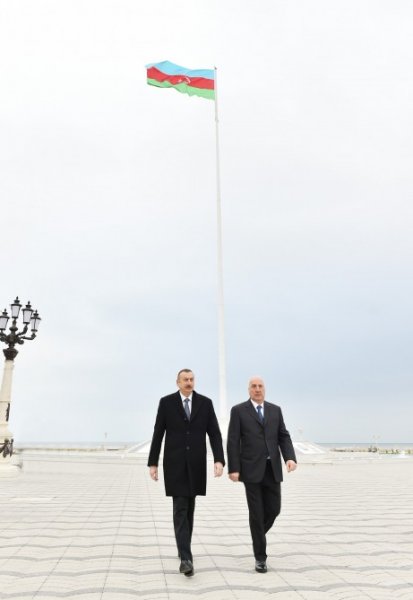 Prezident YAP-ın Sumqayıt şəhər təşkilatının inzibati binasının və Bayraq Muzeyinin açılışında - FOTO