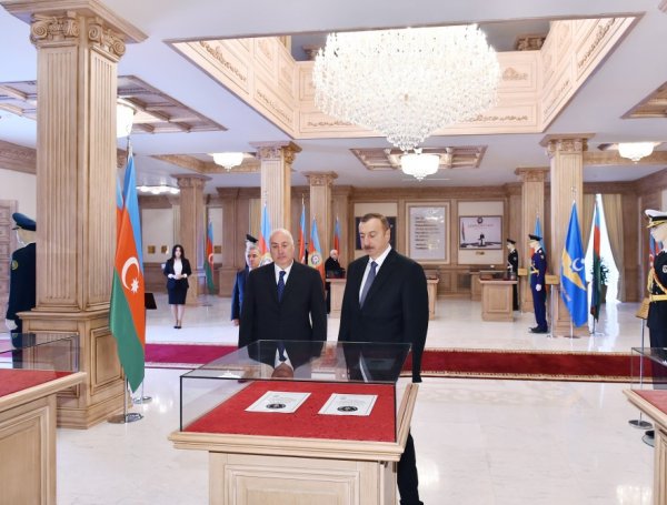 Prezident YAP-ın Sumqayıt şəhər təşkilatının inzibati binasının və Bayraq Muzeyinin açılışında - FOTO