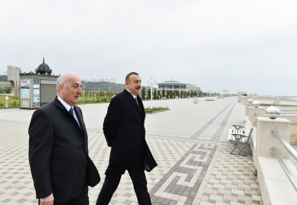 Prezident YAP-ın Sumqayıt şəhər təşkilatının inzibati binasının və Bayraq Muzeyinin açılışında - FOTO