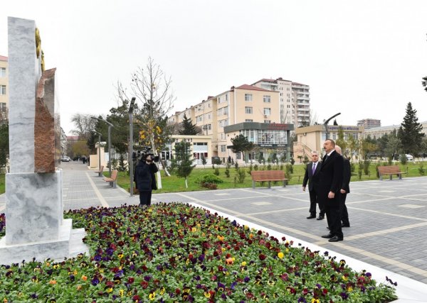 Dövlət başçısı Sumqayıtın Lüdviqshafen parkında olub - FOTO Dövlət başçısı Sumqayıtın Lüdviqshafen parkında olub - FOTO