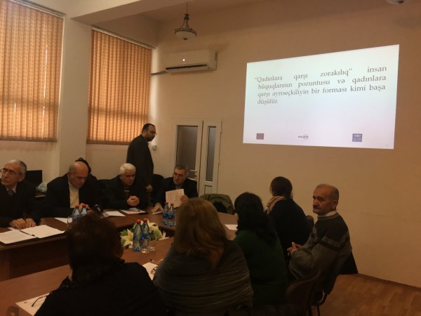 Mingəçevirdə qadınların səlahiyyətləndirilməsi üzrə maraqlı tərəflərin görüşü Mingəçevirdə qadınların səlahiyyətləndirilməsi üzrə maraqlı tərəflərin görüşü