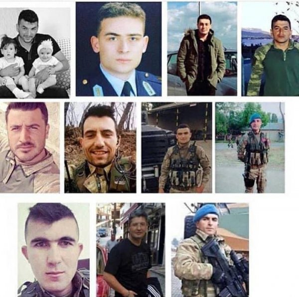 Qardaş ölkə yasda: bir günə 11 şəhid verdi - FOTO Qardaş ölkə yasda: bir günə 11 şəhid verdi - FOTO