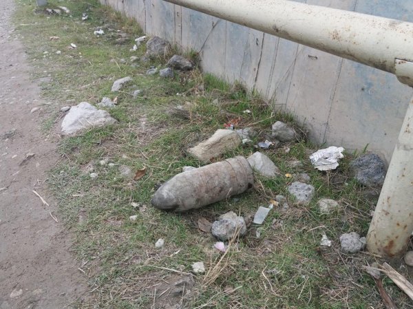 Sumqayıtda “Beton zavod”da top mərmiləri tapıldı - FOTOLAR