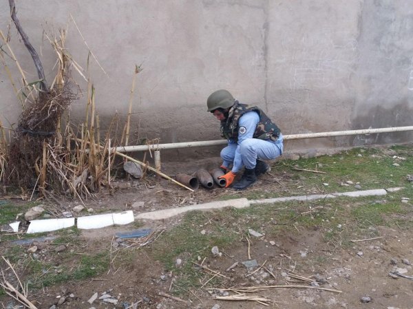 Sumqayıtda “Beton zavod”da top mərmiləri tapıldı - FOTOLAR
