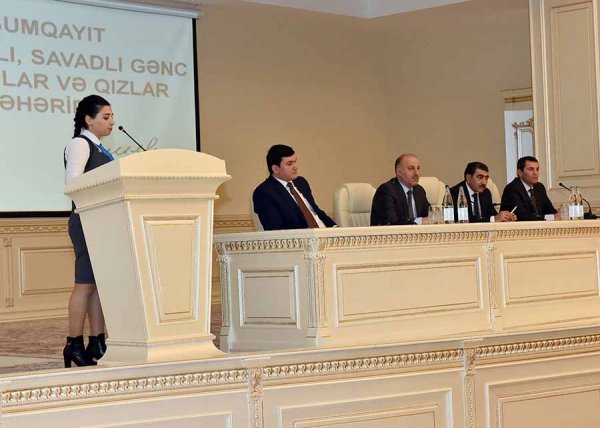 Sumqayıtda gənclərin iştirakı ilə konfrans keçirilib – FOTOLAR Sumqayıtda gənclərin iştirakı ilə konfrans keçirilib – FOTOLAR