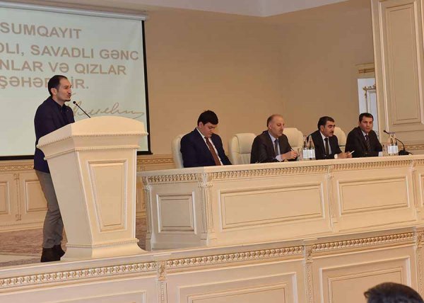 Sumqayıtda gənclərin iştirakı ilə konfrans keçirilib – FOTOLAR Sumqayıtda gənclərin iştirakı ilə konfrans keçirilib – FOTOLAR