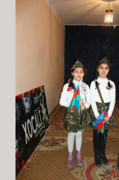 Sumqayıt şəhər 2 saylı tam orta məktəbdə Xocalı soyqırımı anılıb - FOTOLAR