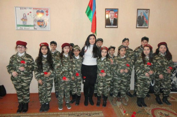 Sumqayıt şəhər 2 saylı tam orta məktəbdə Xocalı soyqırımı anılıb - FOTOLAR