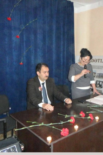 Sumqayıt şəhər 2 saylı tam orta məktəbdə Xocalı soyqırımı anılıb - FOTOLAR