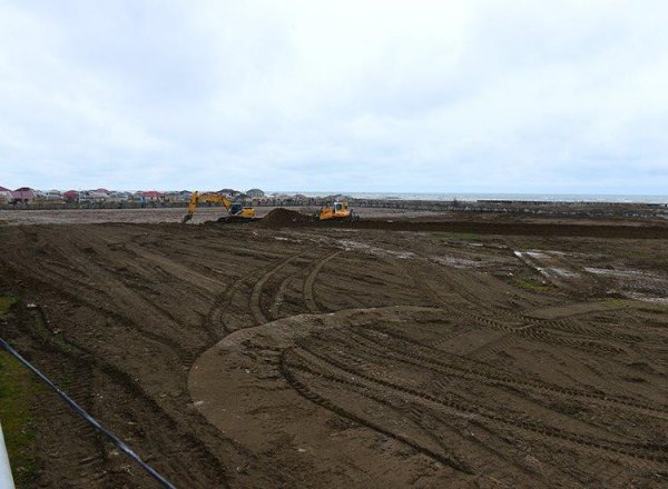 Sumqayıtda yeni stadion tikilir - FOTOLAR
