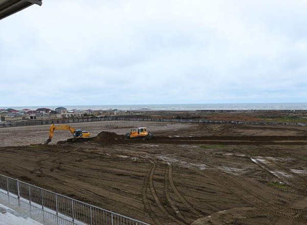Sumqayıtda yeni stadion tikilir - FOTOLAR