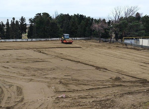 Sumqayıtda yeni stadion tikilir - FOTOLAR