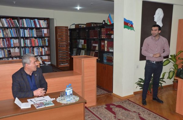 Sumqayıtda İbrahim İlyaslı ilə görüş keçirilib - FOTOLAR