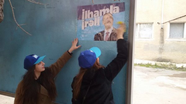 YAP Sumqayıt şəhər təşkilatı təbliğat kampaniyasına start verdi - FOTOLAR