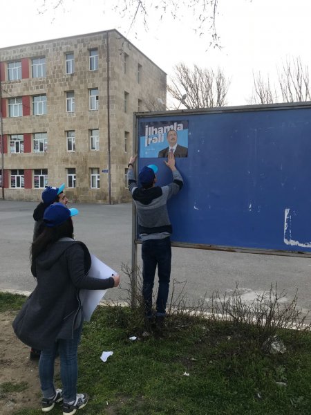 YAP Sumqayıt şəhər təşkilatı təbliğat kampaniyasına start verdi - FOTOLAR