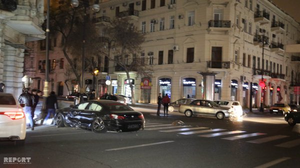 Məmur oğlu qəza törətdi, ağır yaralanan var - VİDEO + FOTO