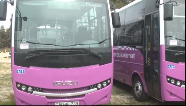 Sumqayıta yeni avtobuslar gətirilib - FOTOLAR