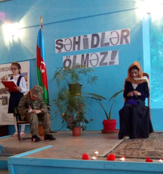 Sumqayıtda şəhidin xatirəsi anıldı - FOTOLAR