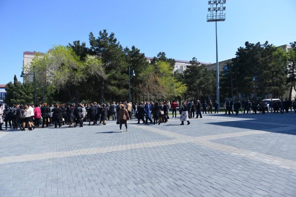 Sumqayıtda “Kimyaçı” Mədəniyyət sarayında “yanğın” - TƏLİMDƏN FOTOLAR
