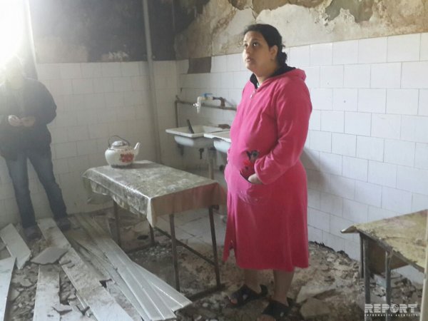 Sumqayıtda məcburi köçkünlərin yaşadığı yataqxanada uçqun olub Sumqayıtda məcburi köçkünlərin yaşadığı yataqxanada uçqun olub