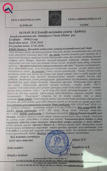 Sumqayıtın deputatının qızından şikayət: "İynəni arvadımın qarnında saxlamışdı"