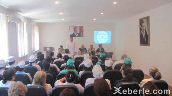 Sumqayıt şəhər Uşaq Xəstəxanasında yanğın təhlükəsizliyi qaydaları mövzusunda tədbir keçirilib - FOTO