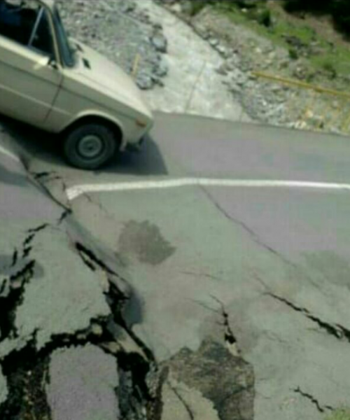 İsmayıllının Qalacıq kəndində körpünü sel dağıtdı - FOTO