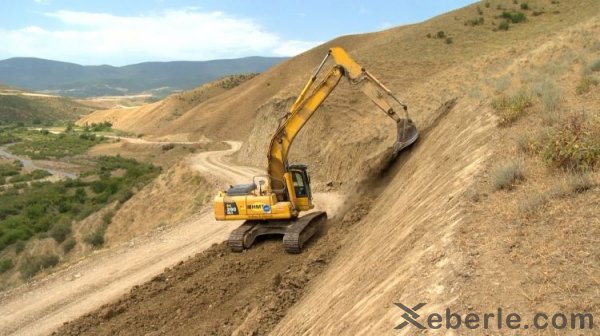 Şabranda bu yol yenidən qurulur - FOTOLAR