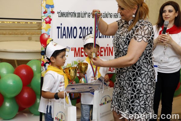 Azərbaycanda ilk dəfə 5 yaşlı uşaqlar arasında "Mega-Beyin Tiamo 2018 Olimpiadası" keçirilib - VİDEO + FOTO