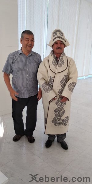 Görkəmli Qazaxıstan şairi Sumqayıtda - FOTOLAR
