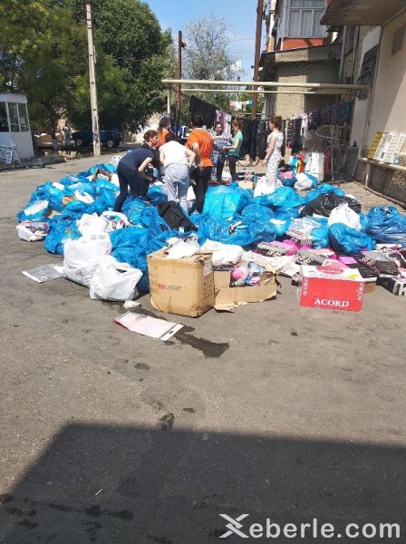Sumqayıtın yanan “Bərəkət”indən FOTOREPORTAJ