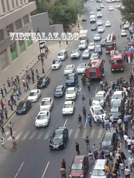 Bakıda “Caspian Plaza” yanır - FOTO Bakıda “Caspian Plaza” yanır - FOTO