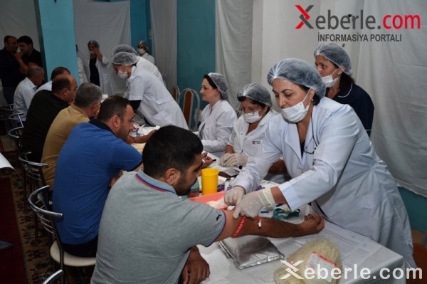 Sumqayıtda 180 nəfər qan verib - VİDEO +  FOTO