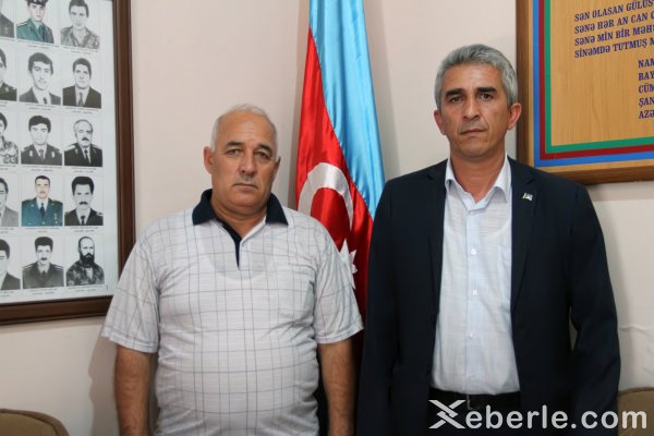 Sumqayıtda keçmiş döyüşçü medallarla təltif edilib - FOTOLAR