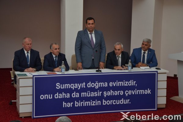 Sumqayıt ağsaqalları bu dəfə Gənclər evində - VİDEO + FOTOLAR