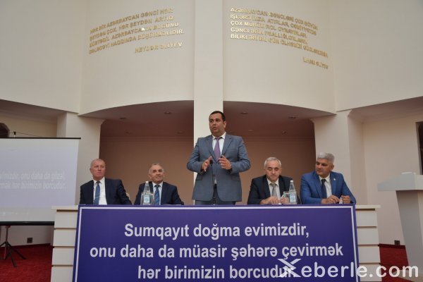 Sumqayıt ağsaqalları bu dəfə Gənclər evində - VİDEO + FOTOLAR
