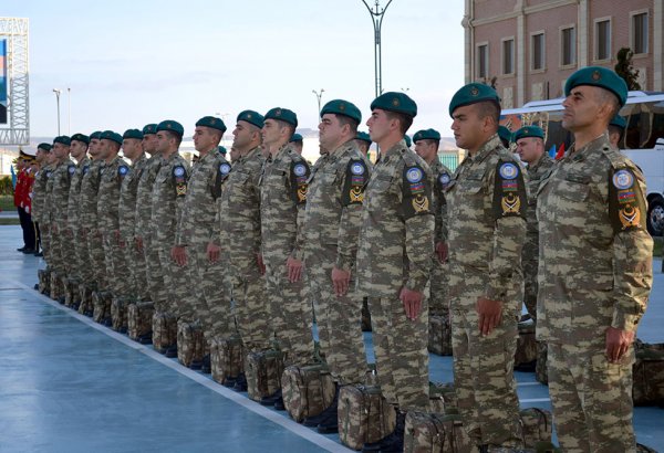 Azərbaycan sülhməramlıları Əfqanıstana yola salındı - FOTO