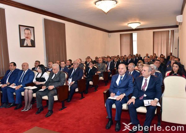 Zakir Fərəcov hesabat verdi - FOTOLAR