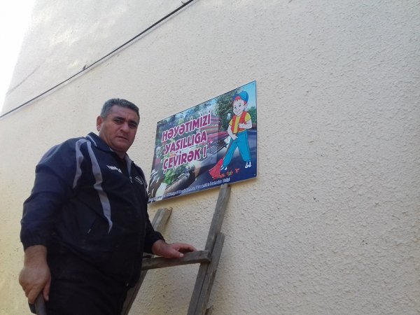 Sumqayıtda maraqlı kampaniya:  "Həyətimiz həyatımızdır", "Təmizlik özümüzdən başlayır" və...  - FOTOLAR