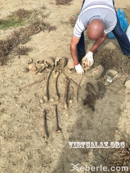 Müşfiqə aid olduğu ehtimal edilən qalıqlar çıxarıldı - FOTO