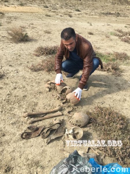 Müşfiqə aid olduğu ehtimal edilən qalıqlar çıxarıldı - FOTO