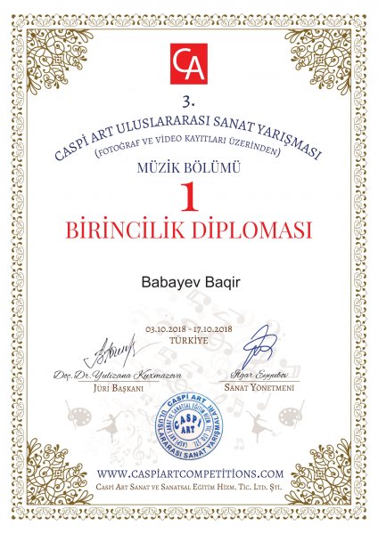 Musiqi məktəbinin növbəti uğuru - FOTO Musiqi məktəbinin növbəti uğuru - FOTO